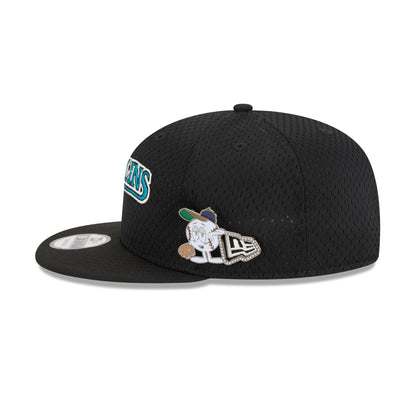 Miami Marlins Post-Up Pin 9FIFTY Snapback Hat