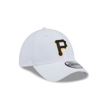 Pittsburgh Pirates Optic White 39THIRTY Stretch Fit Hat