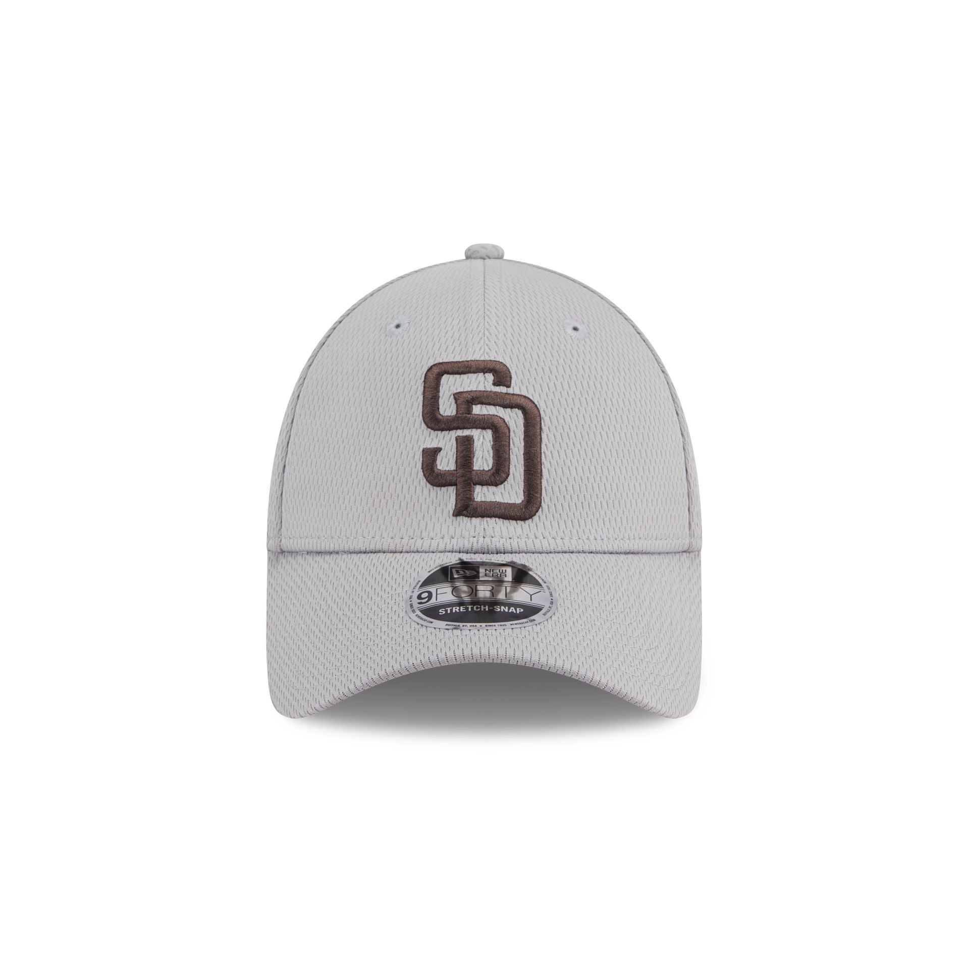 San Diego Padres Gray 9FORTY Stretch-Snap Hat