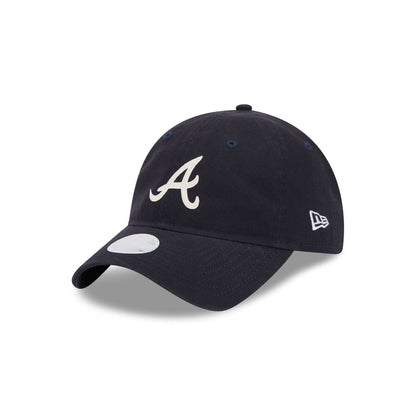 Atlanta Braves Glitter Logo Women's 9TWENTY Adjustable Hat