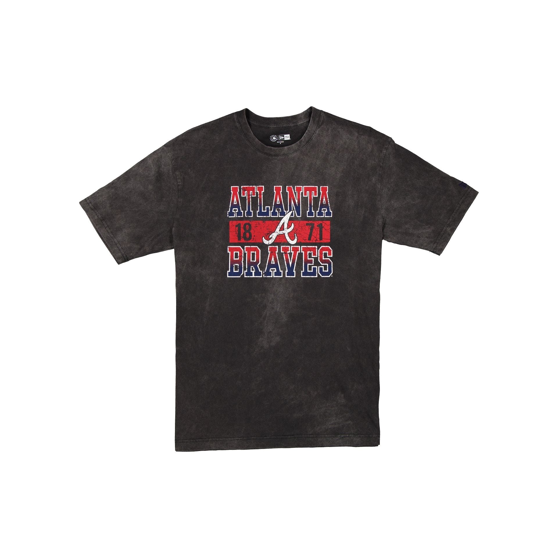 Atlanta Braves Oversized Washed Black T-Shirt