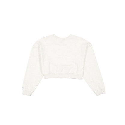 Los Angeles Dodgers Women's Cropped Heather Gray Crewneck