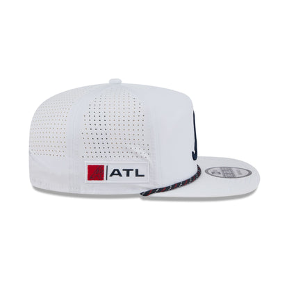 Atlanta Braves Optic White Performance Rope Golfer Hat