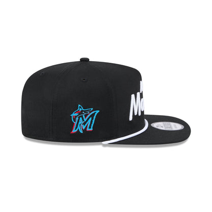 Miami Marlins Team Text Golfer Hat