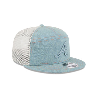 Atlanta Braves Denim Split Panel 9FIFTY Trucker Hat