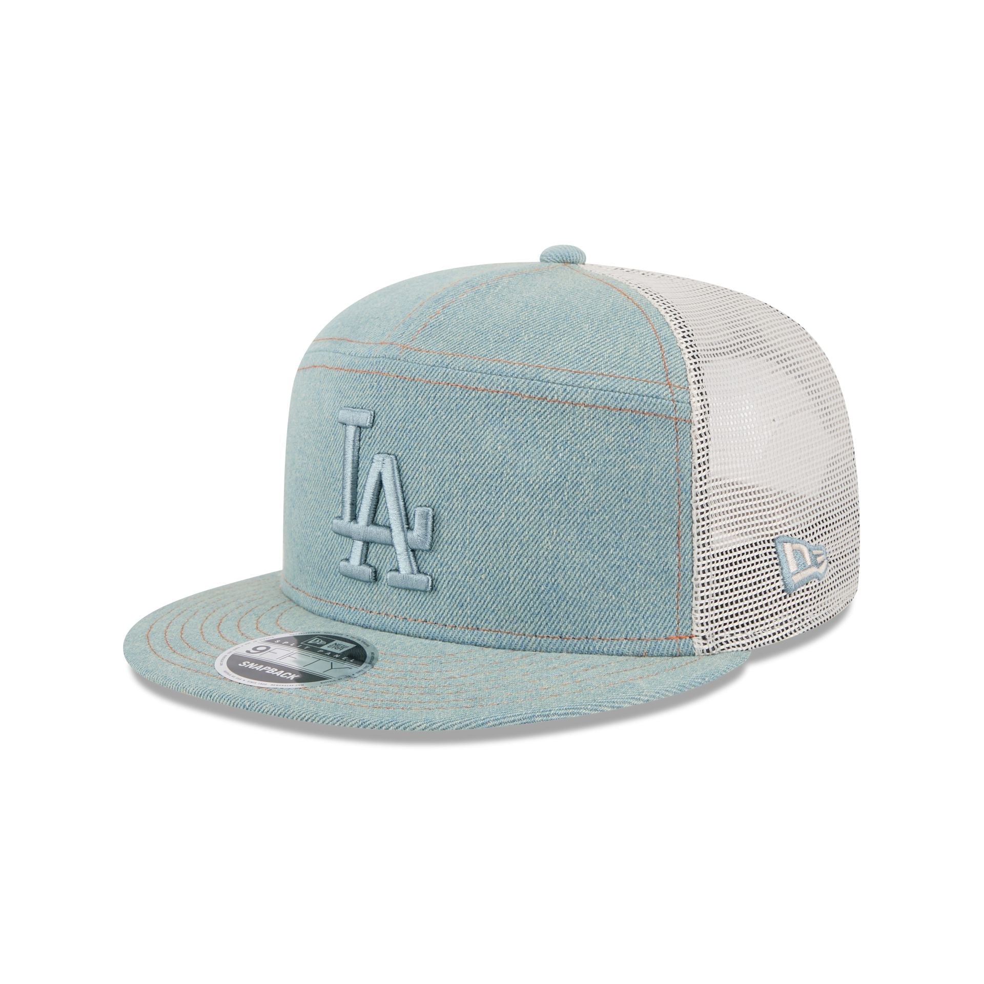 Los Angeles Dodgers Denim Split Panel 9FIFTY Trucker Hat