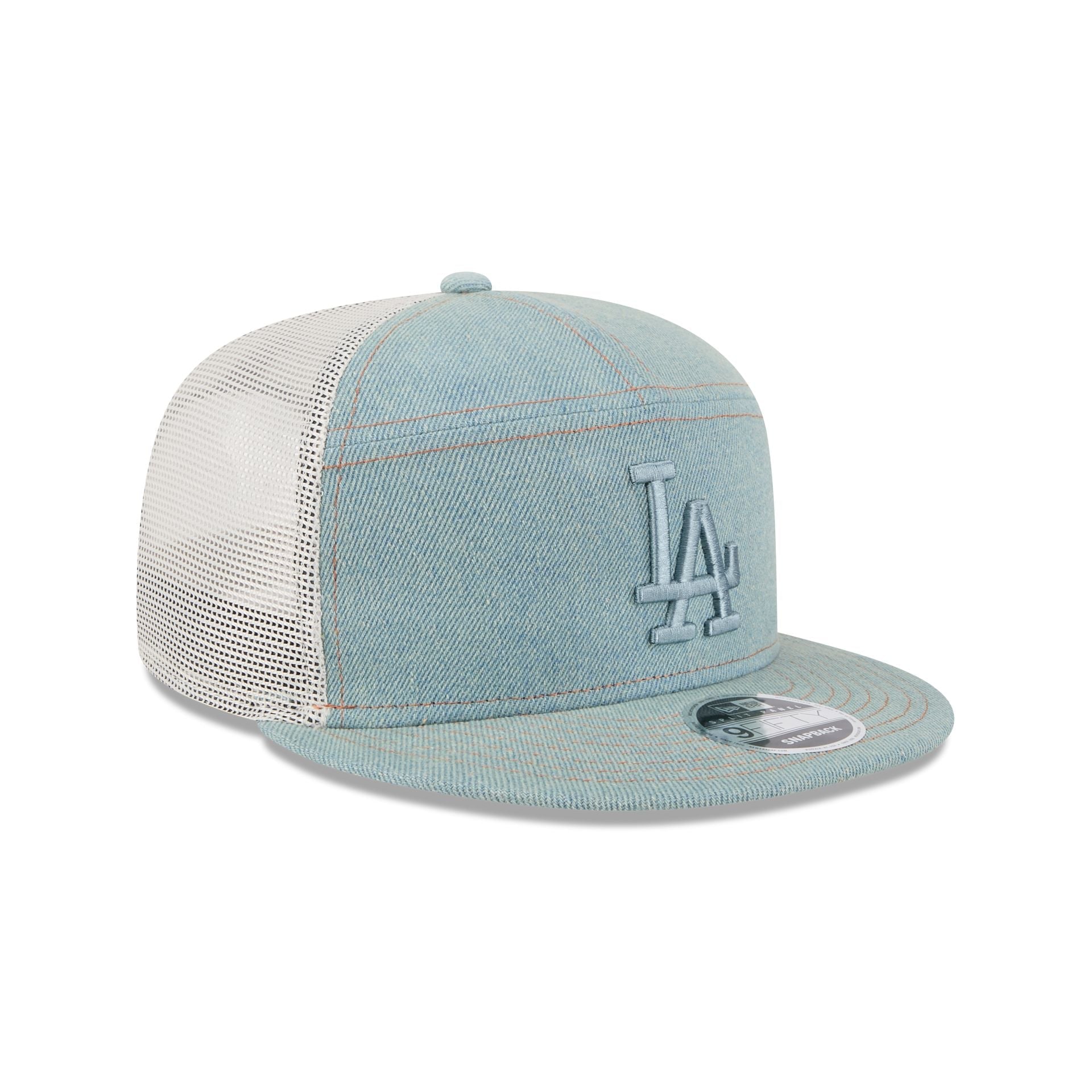 Los Angeles Dodgers Denim Split Panel 9FIFTY Trucker Hat