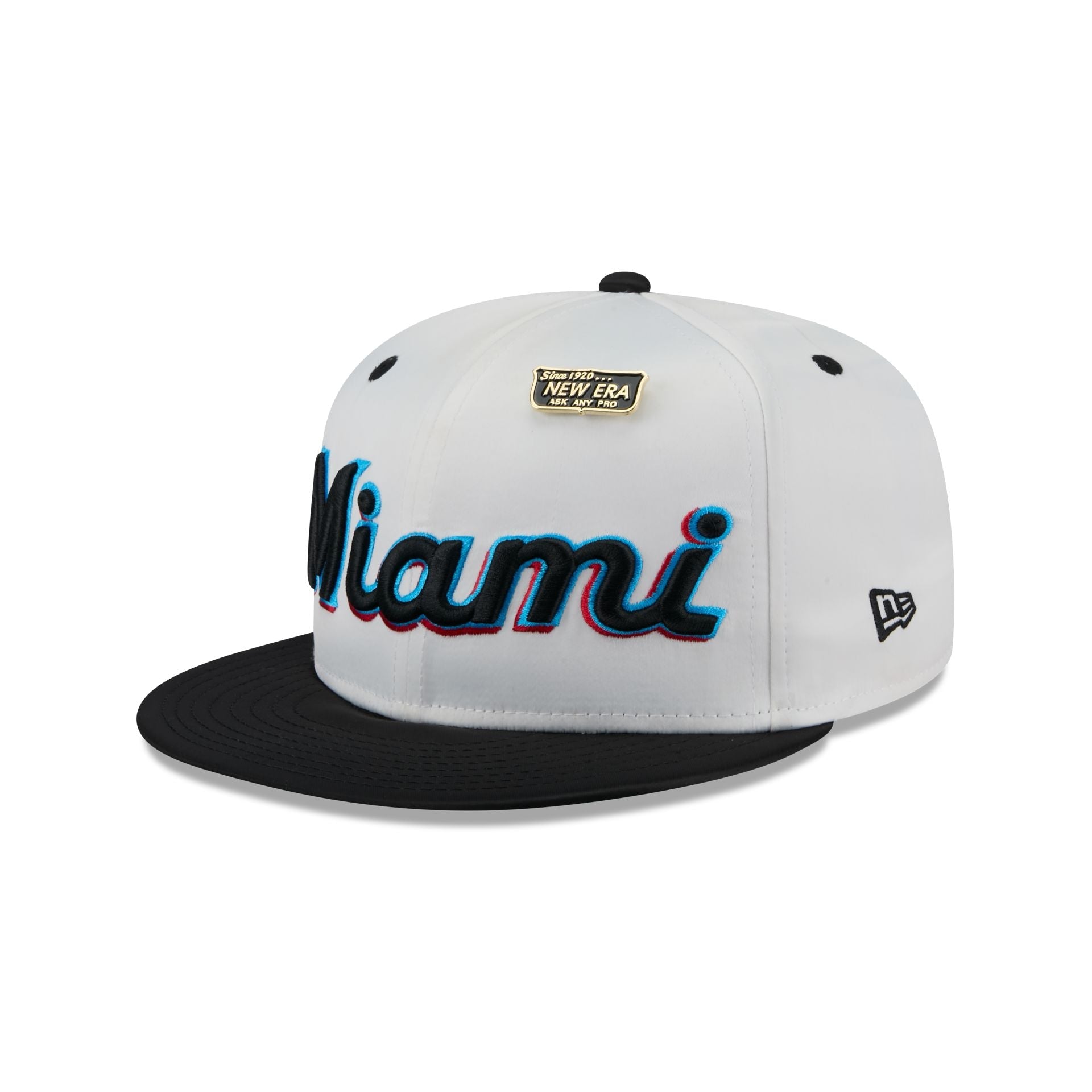Miami Marlins Spring Satin 59FIFTY Fitted Hat