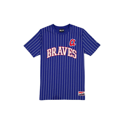 Atlanta Braves Throwback Pinstripe Wordmark T-Shirt