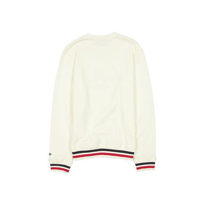 Atlanta Braves Throwback Chrome White Crewneck