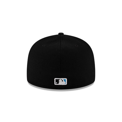 Miami Marlins 2025 Clubhouse Alt Black 59FIFTY Fitted Hat