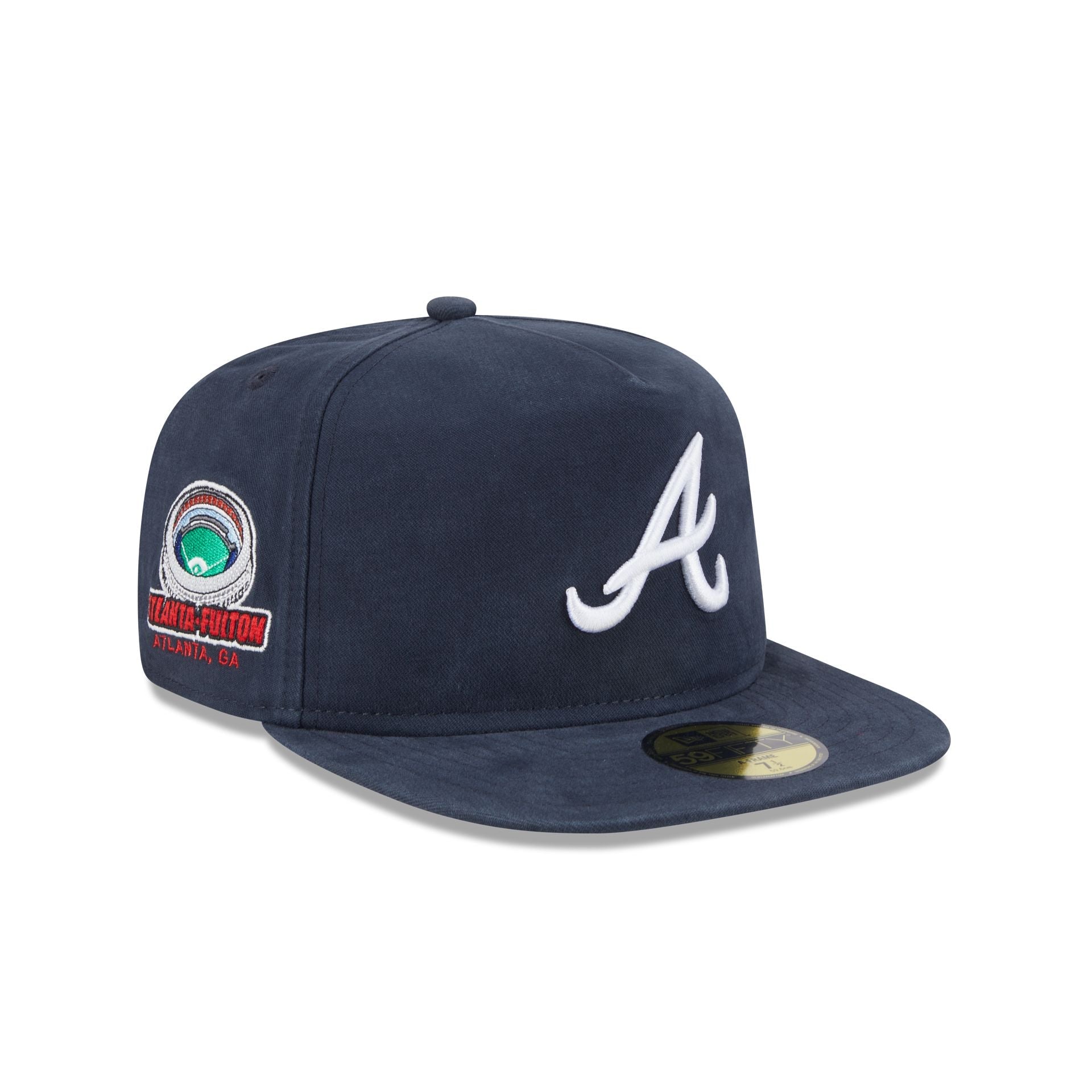 Atlanta Braves Championship Side Flag 59FIFTY A-Frame Fitted Hat