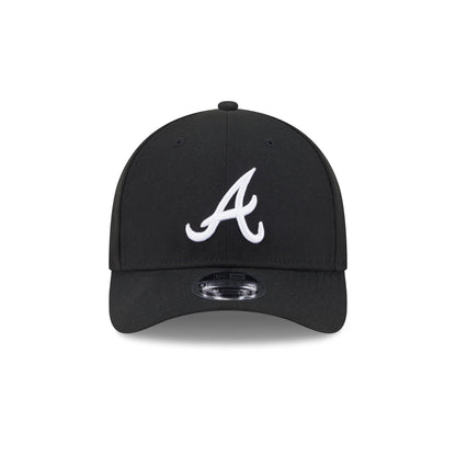 Atlanta Braves Black Authentic Collection 9FORTY M-Crown Snapback Hat