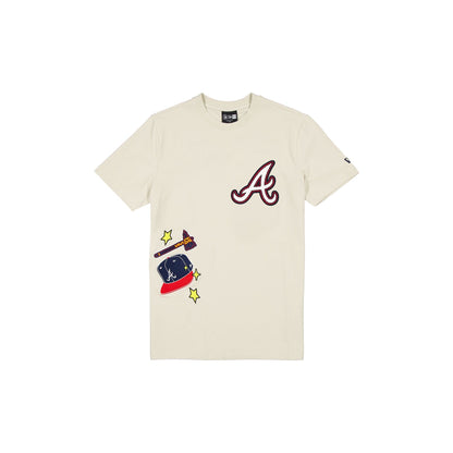 Atlanta Braves Stone Logo Select T-Shirt