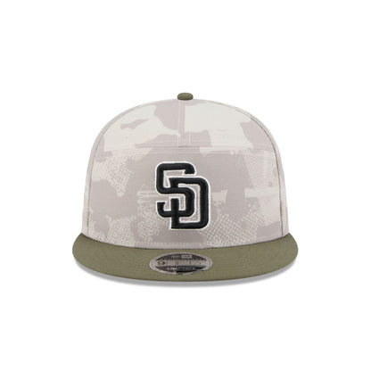 San Diego Padres Armed Forces Day 2025 Split Panel 9FIFTY Snapback Hat