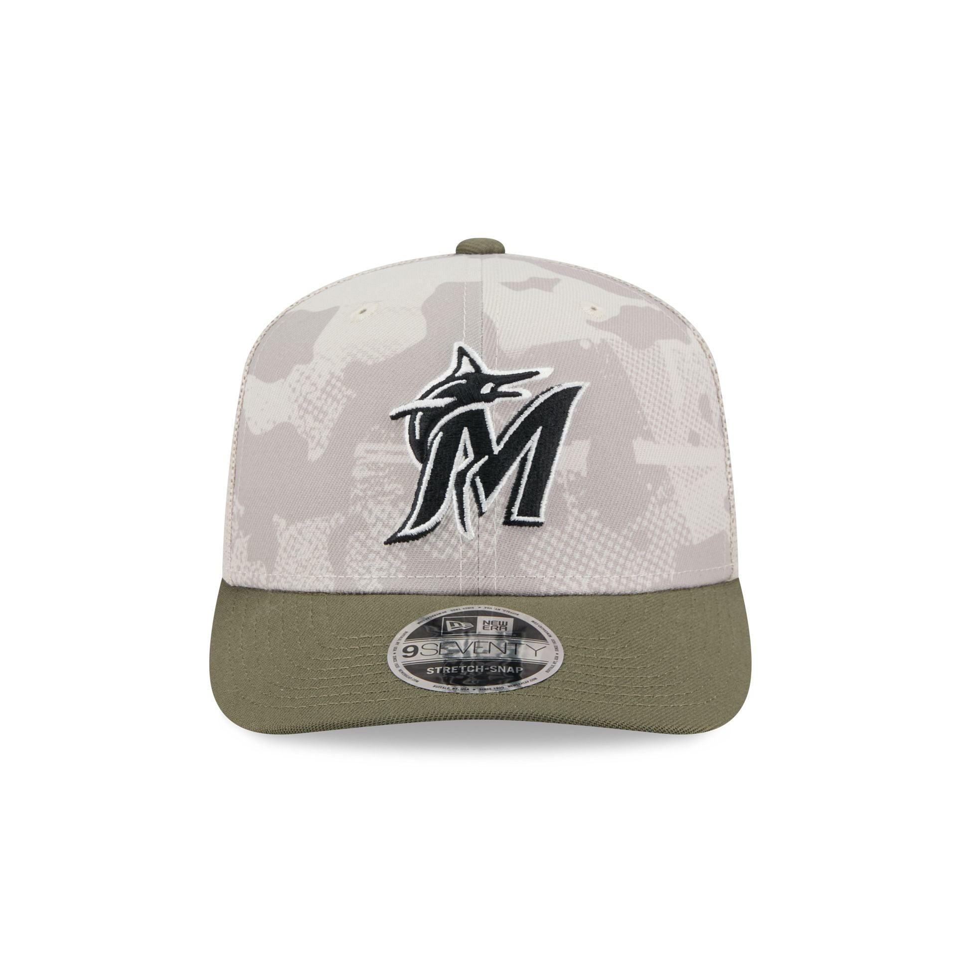 Miami Marlins Armed Forces Day 2025 9SEVENTY Trucker Hat