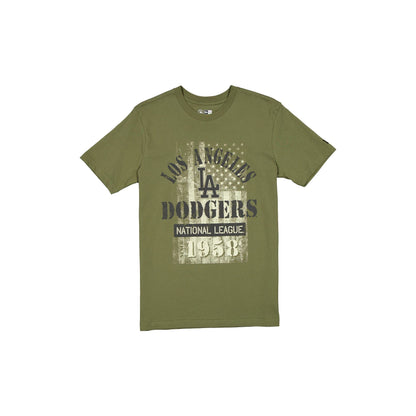 Los Angeles Dodgers Armed Forces Day 2025 Green T-Shirt