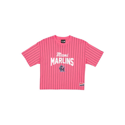 Miami Marlins City Connect Women's Pinstripe T-Shirt