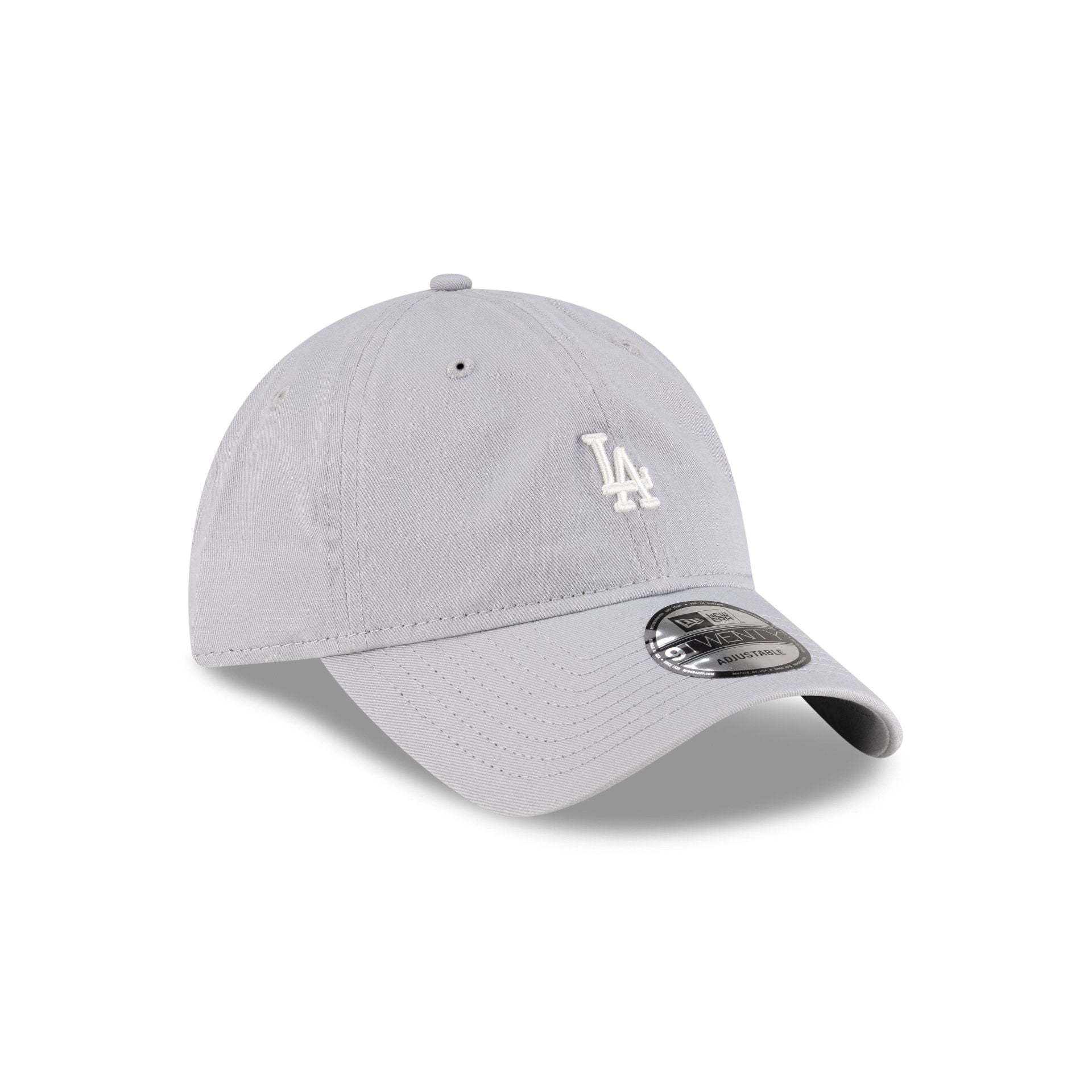 Los Angeles Dodgers Mini Logo Washed Gray 9TWENTY Adjustable Hat