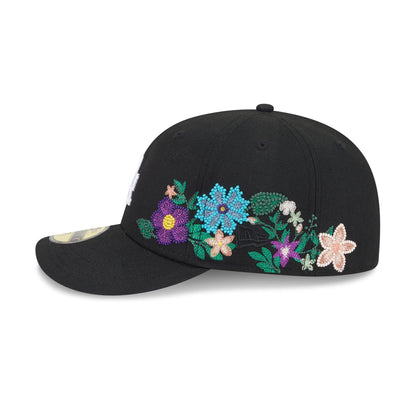 Los Angeles Dodgers Tonal Florals Black 59FIFTY Fitted Hat