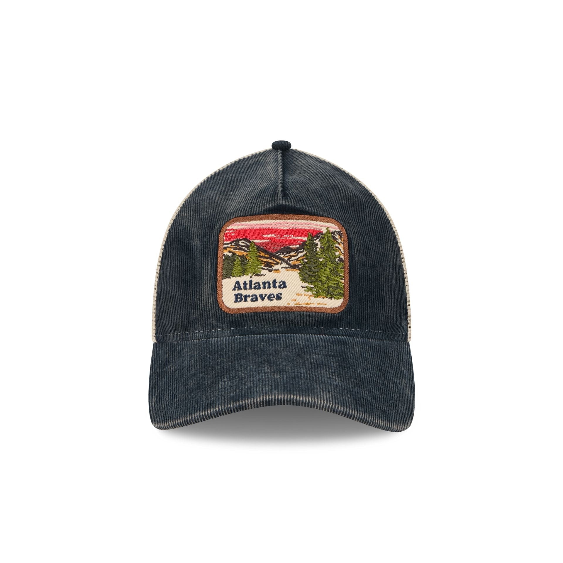 Atlanta Braves Vintage Landscape 9TWENTY A-Frame Trucker Hat