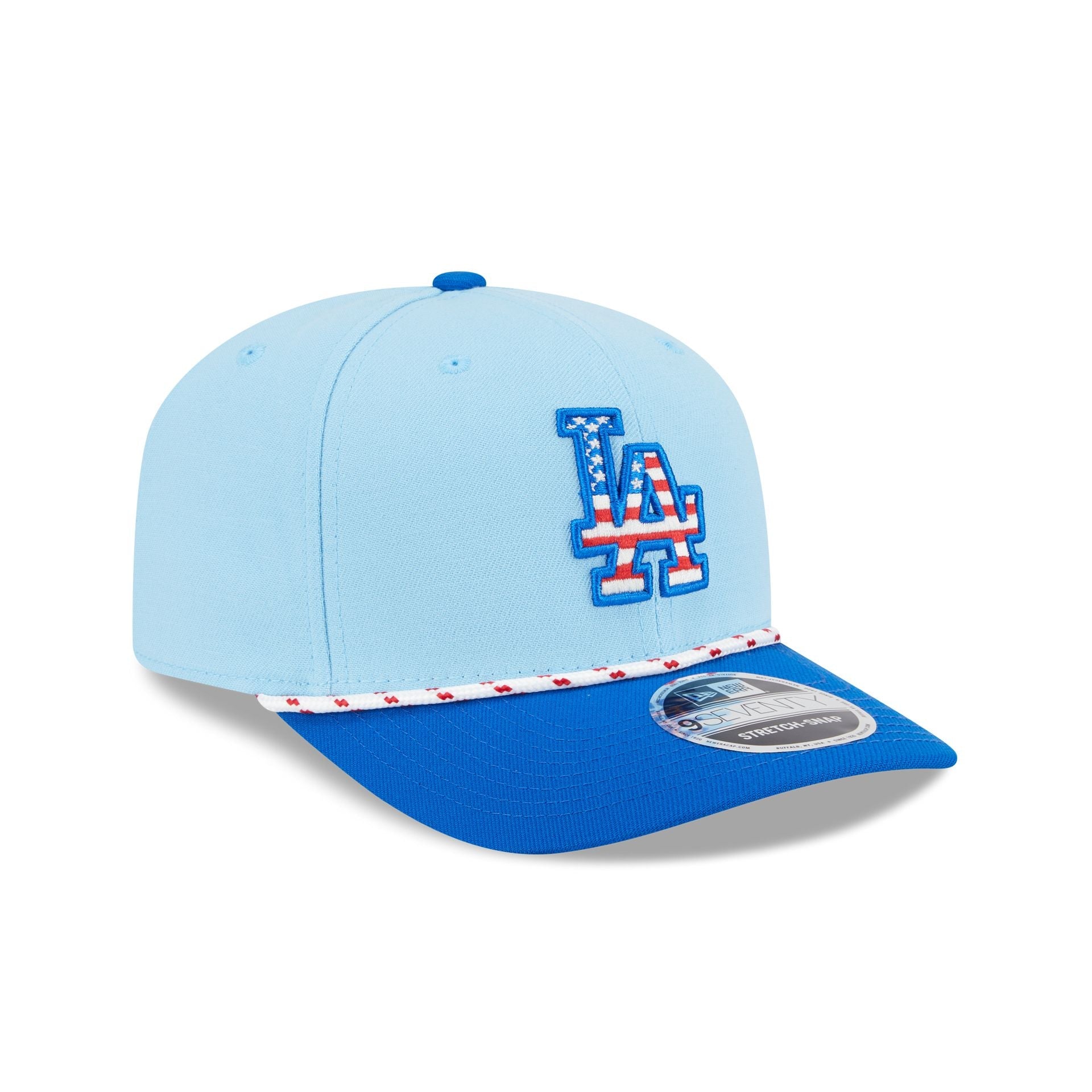 Los Angeles Dodgers Independence Day 2025 9SEVENTY Stretch-Snap Hat