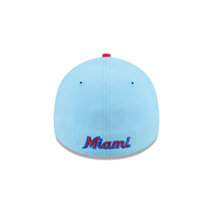 Miami Marlins Independence Day 2025 39THIRTY Stretch Fit Hat