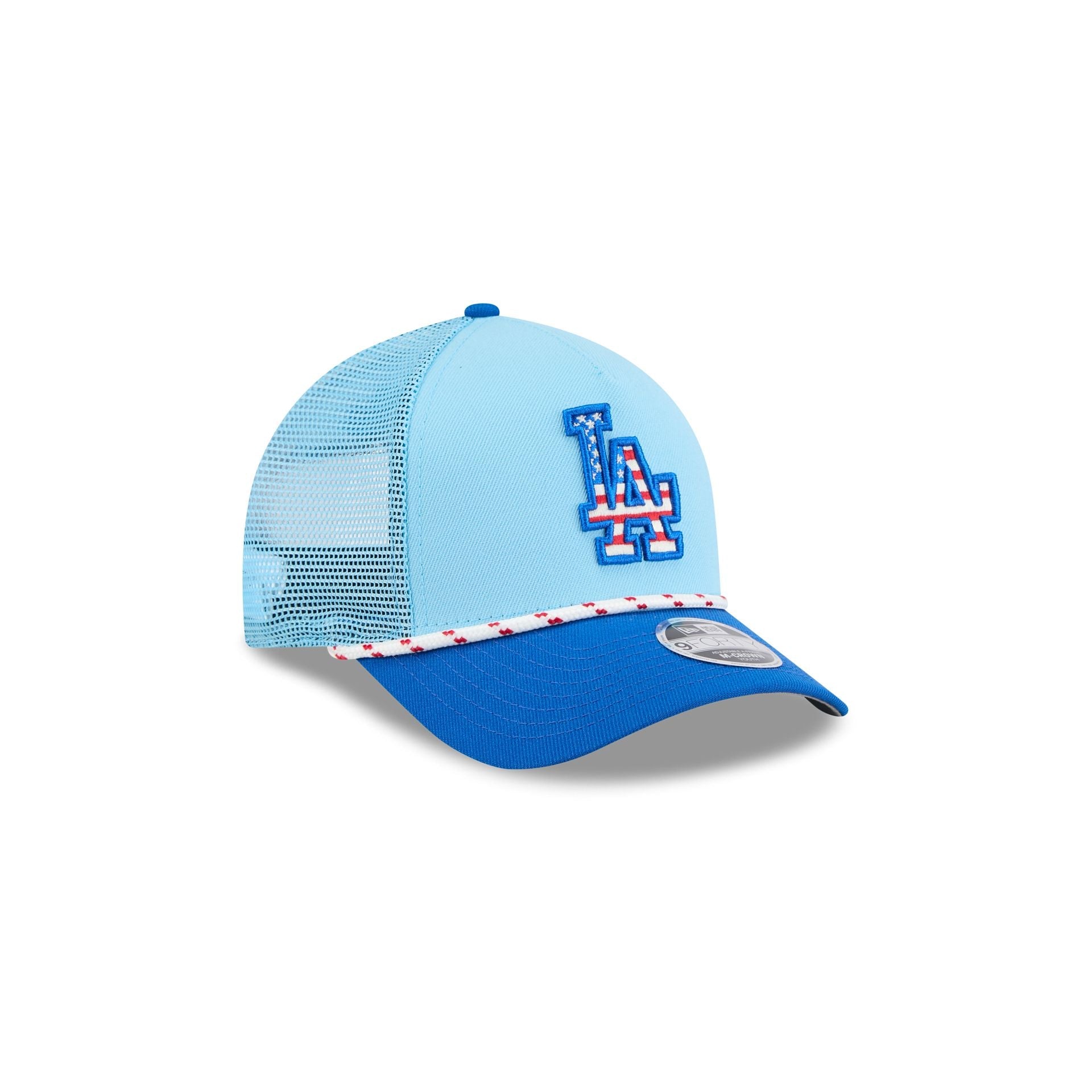 Los Angeles Dodgers Independence Day 2025 Kids 9FORTY M-Crown A-Frame Trucker Hat