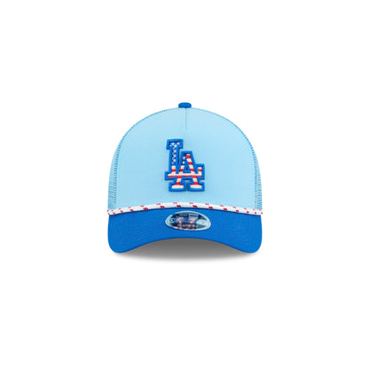 Los Angeles Dodgers Independence Day 2025 Kids 9FORTY M-Crown A-Frame Trucker Hat