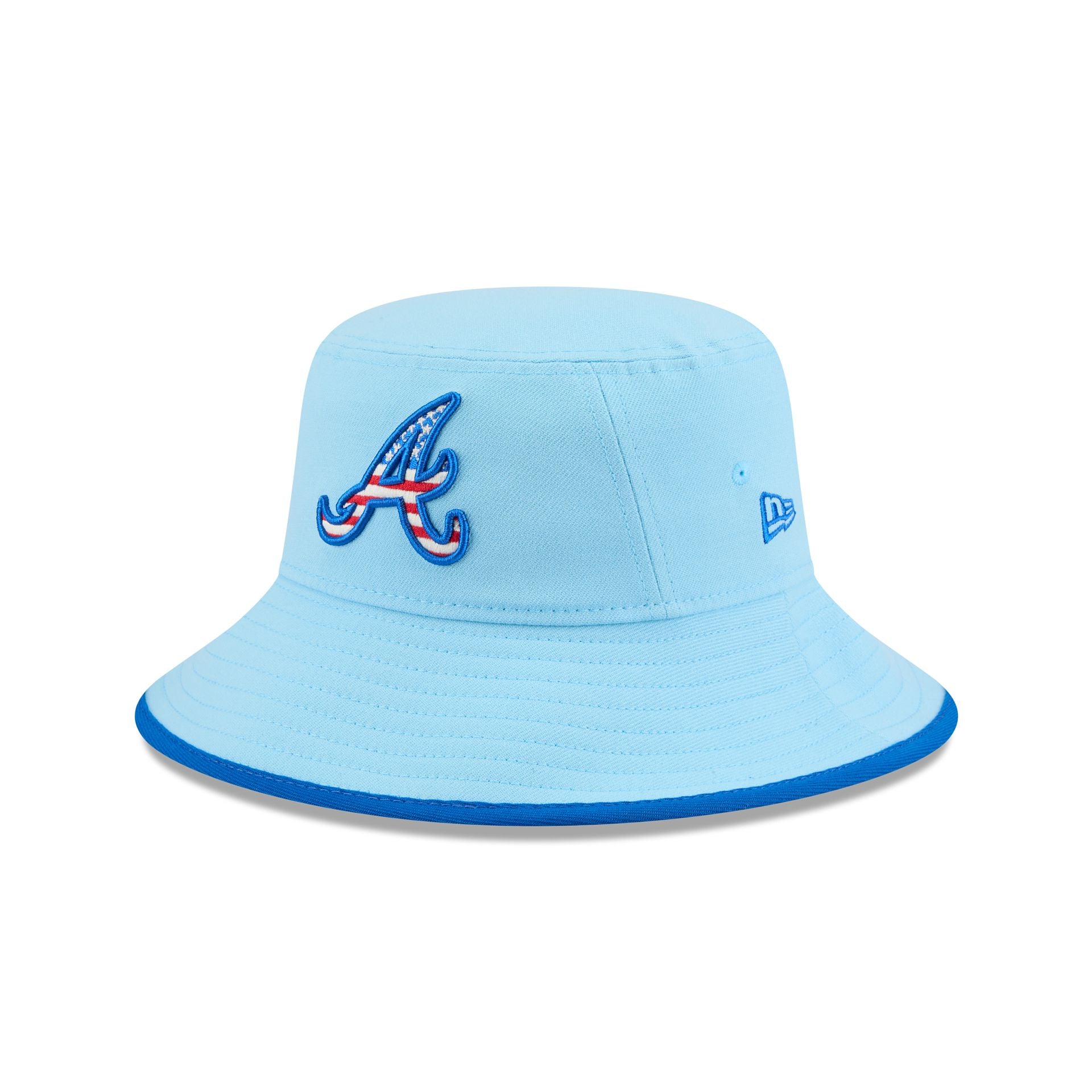 Atlanta Braves Independence Day 2025 Stretch Bucket Hat