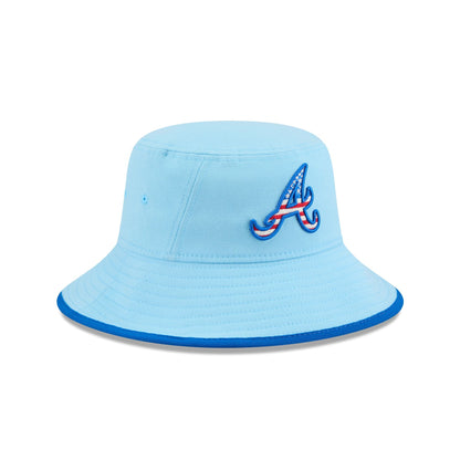 Atlanta Braves Independence Day 2025 Stretch Bucket Hat
