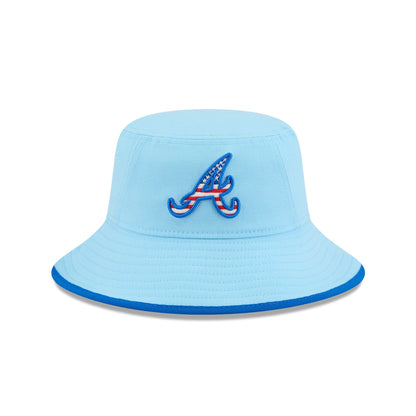 Atlanta Braves Independence Day 2025 Stretch Bucket Hat