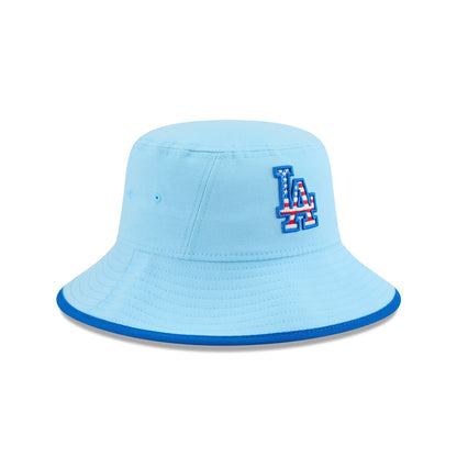 Los Angeles Dodgers Independence Day 2025 Stretch Bucket Hat