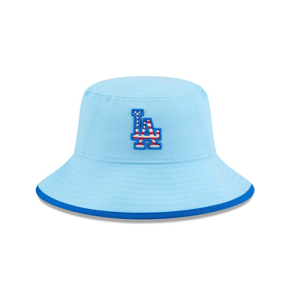 Los Angeles Dodgers Independence Day 2025 Stretch Bucket Hat