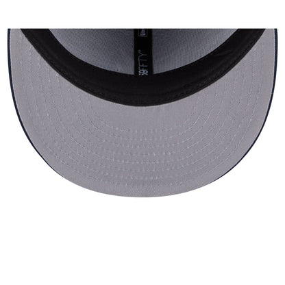 Team Linen Atlanta Braves 59FIFTY Fitted Hat