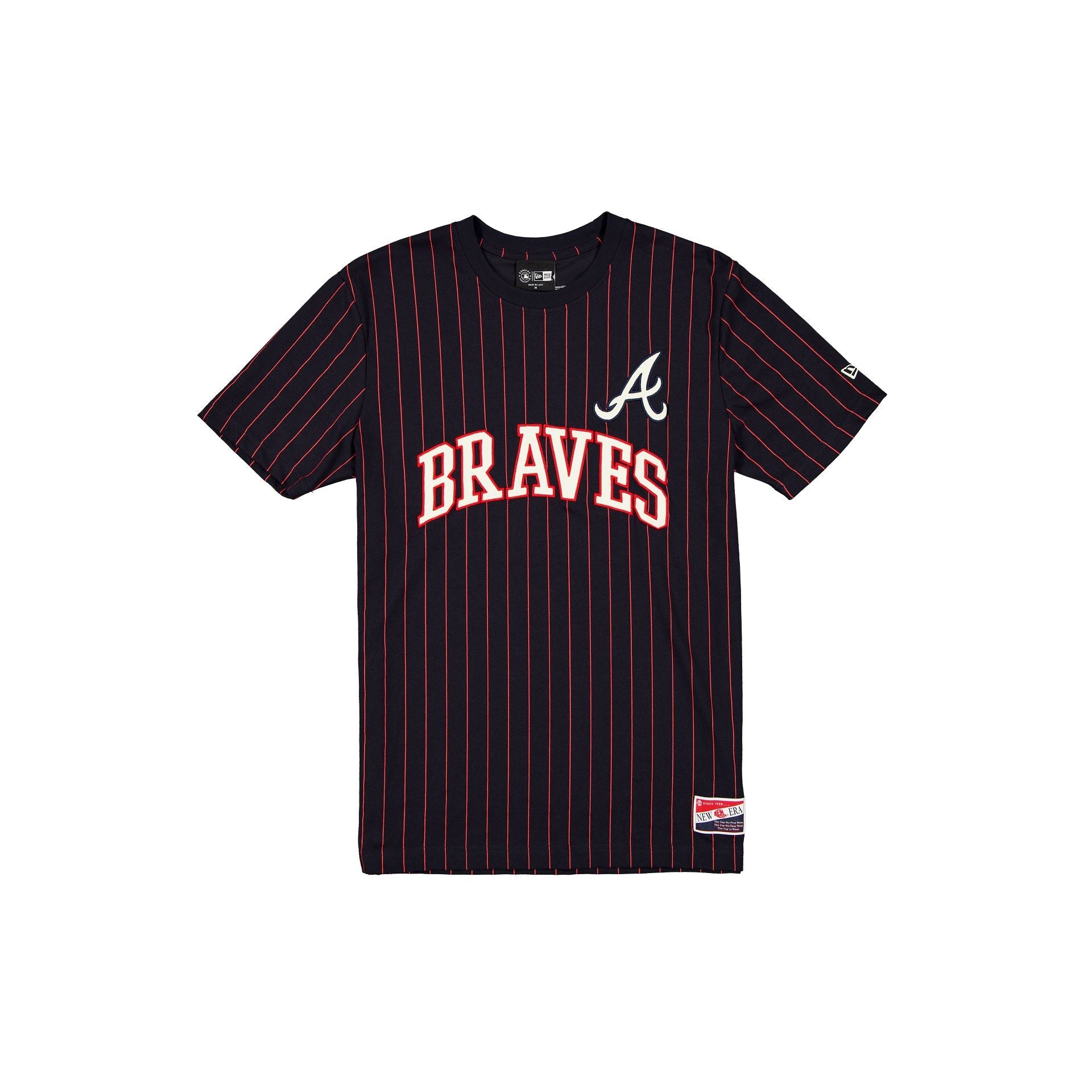 Atlanta Braves Throwback Retro Pinstripe T-Shirt