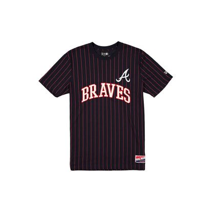 Atlanta Braves Throwback Retro Pinstripe T-Shirt