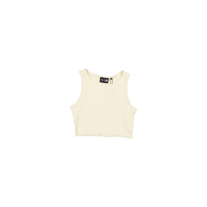 Los Angeles Dodgers Tonel Cropped Rib Light Beige Women's Tank Top