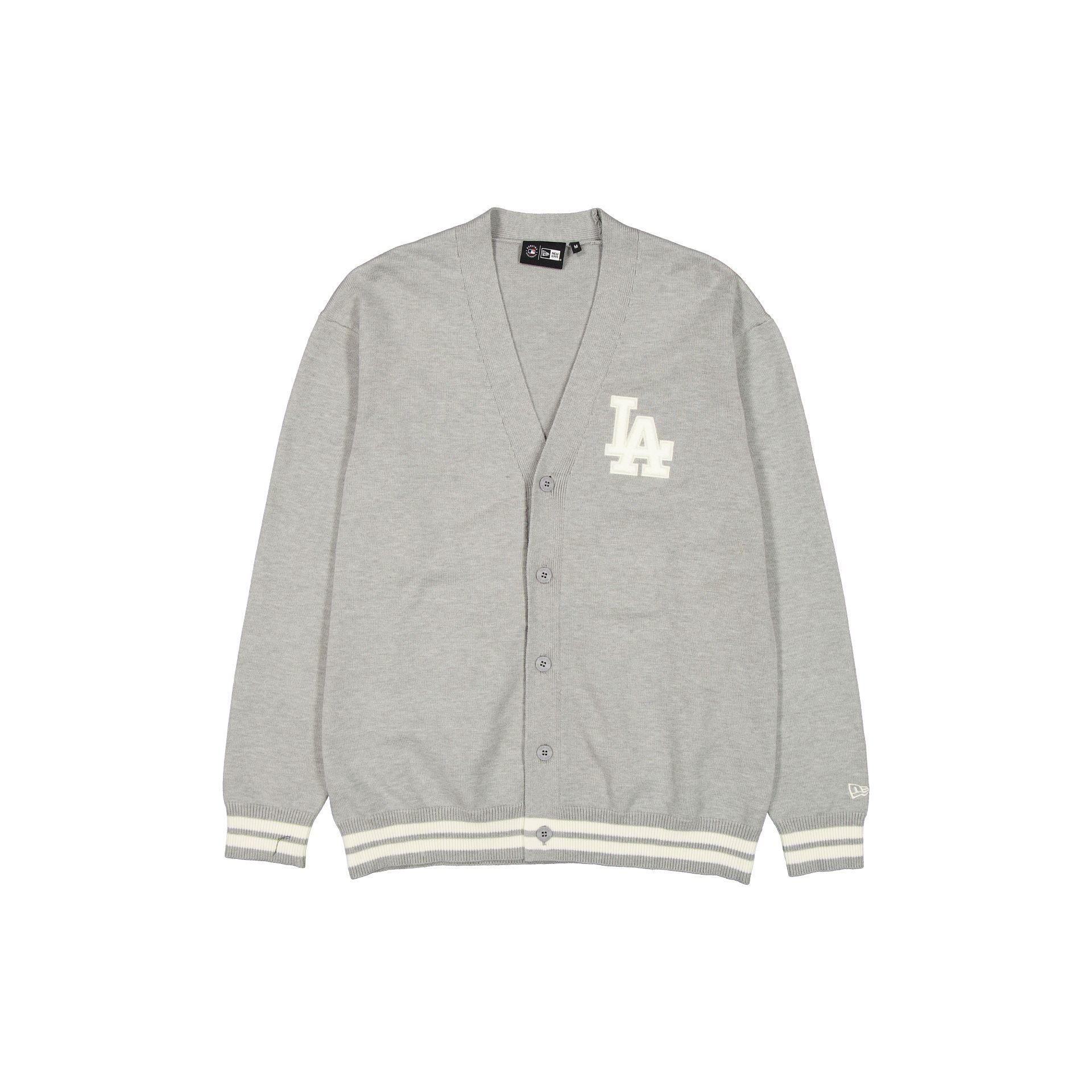 Los Angeles Dodgers Gray Knit Cardigan