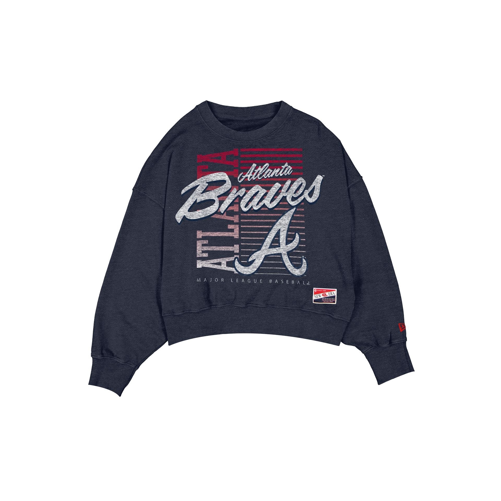 Atlanta Braves Throwback Women's Washed Crewneck