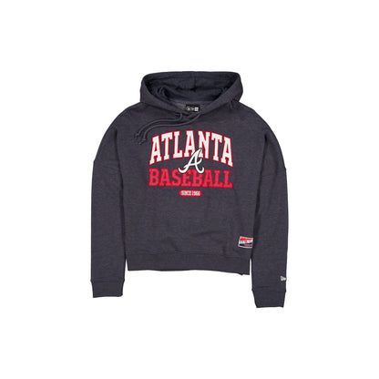 Atlanta Braves Throwback Women's Glitter Hoodie