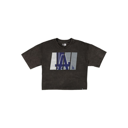 Los Angeles Dodgers Sport Night Black Cropped Women's T-Shirt