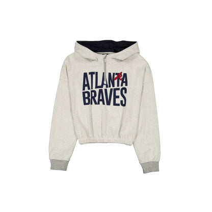 Atlanta Braves Sport Night Heather Gray Women's Hoodie