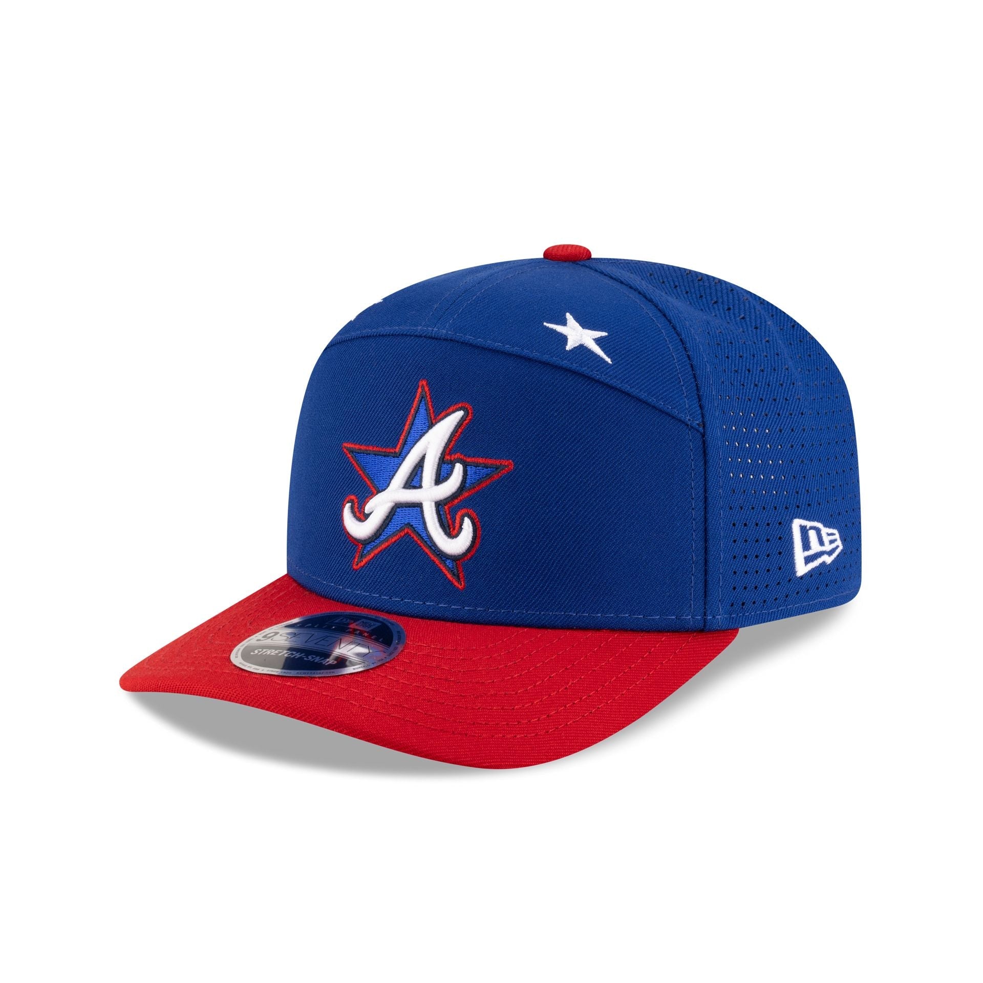Atlanta Braves 2025 All-Star Game Workout Split Panel 9SEVENTY Stretch-Snap Hat