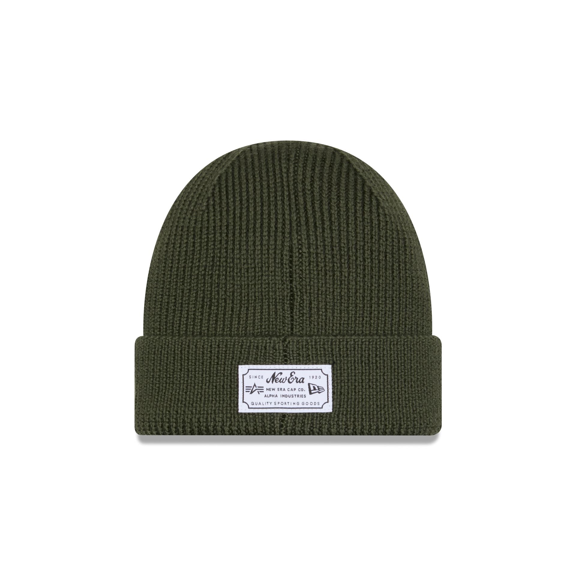 Alpha Industries x New York Yankees Olive Green Cuff Knit Hat
