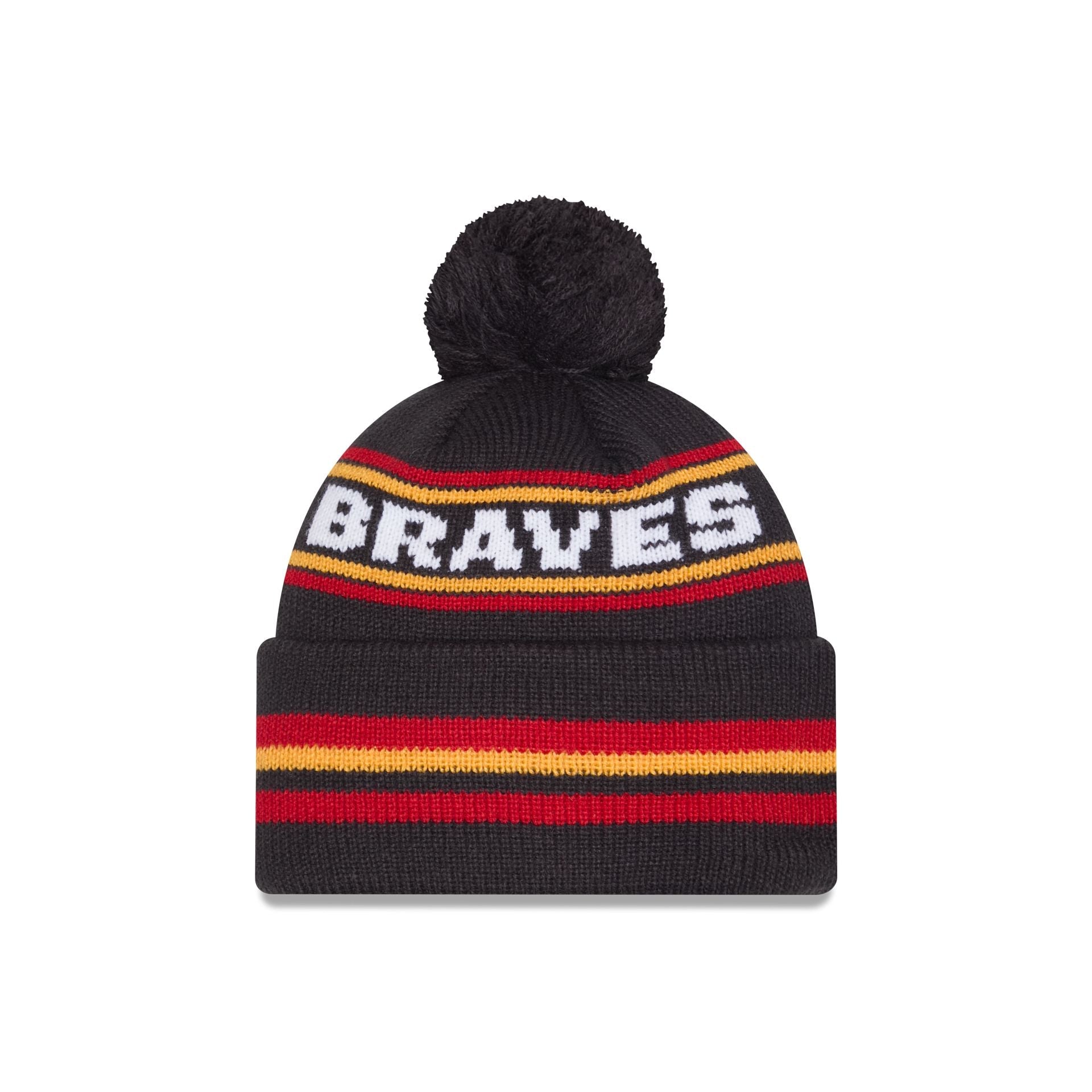 Atlanta Braves Classic Pom Knit Hat