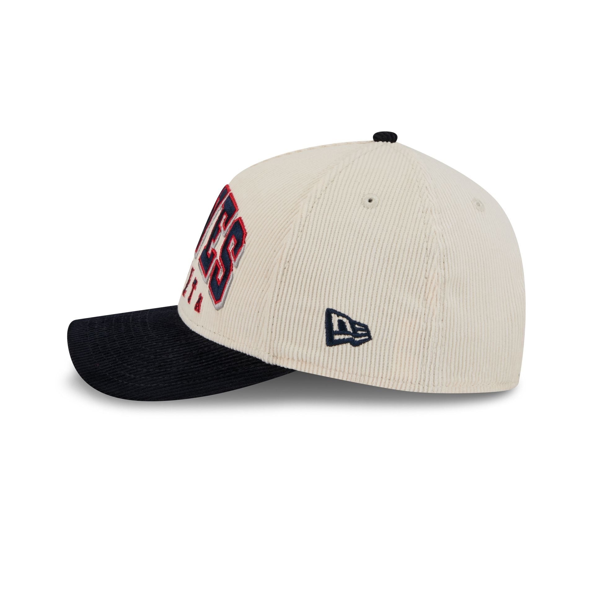 Atlanta Braves Stacked Corduroy 9FORTY M-Crown A-Frame Snapback Hat
