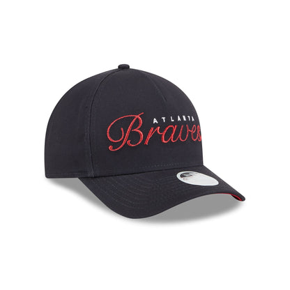 Atlanta Braves Metallic Women's 9FORTY M-Crown A-Frame Snapback Hat