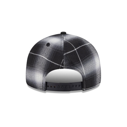 San Diego Padres Black and White Plaid Retro Crown 9FIFTY Snapback Hat