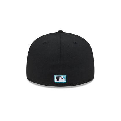 Miami Marlins Floral Undervisor 59FIFTY Fitted Hat